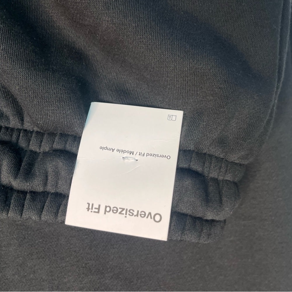 Jordan Oversized Black Sweatpants with Red Logo