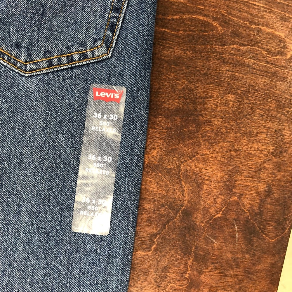 Blue denim relaxed fit sz 36x30