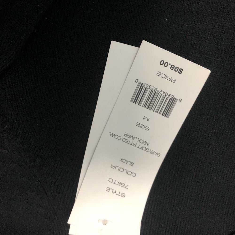 Womens pullover baby soft blk sz M