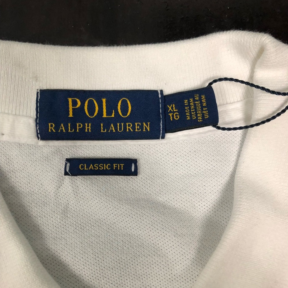 White polo casual shirt sz Various