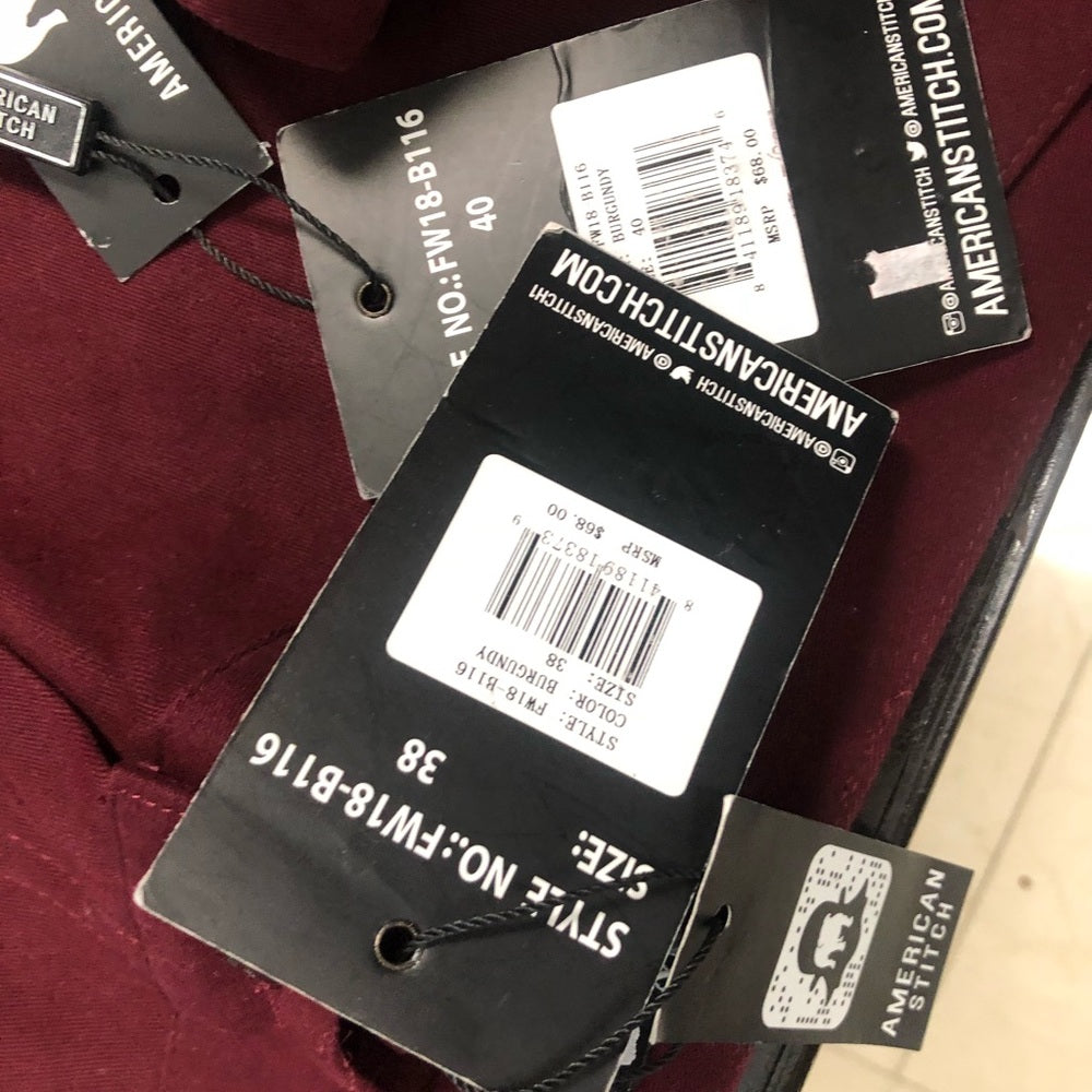 Burgundy cargo pants sz Various