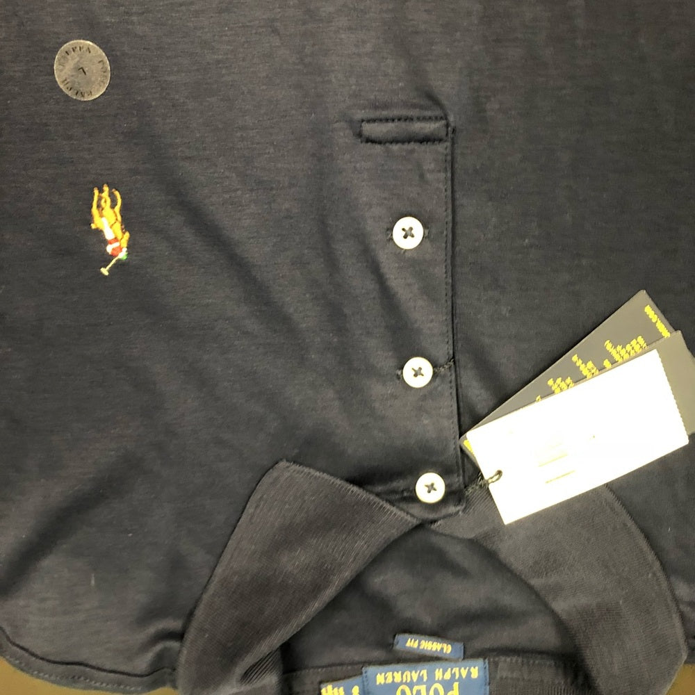 Polo soft Cotton navy blue sz Various
