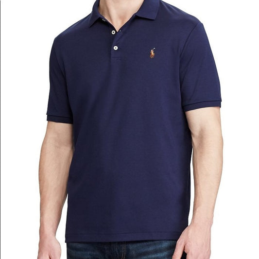 Polo soft Cotton navy blue sz Various