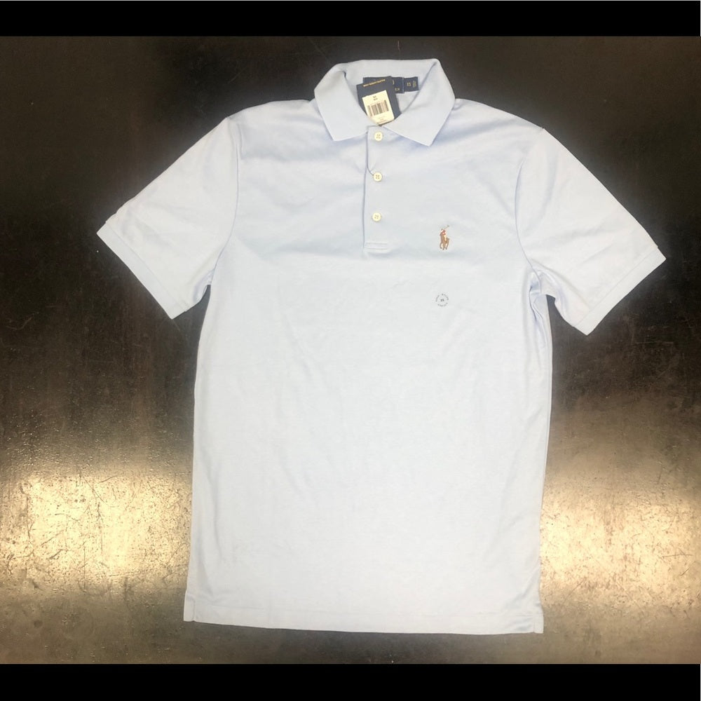 Polo soft Cotton navy light blue sz Various
