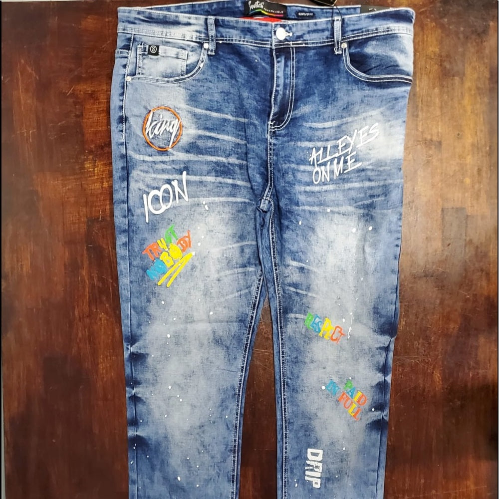 Sz Various denim Graphic jeans