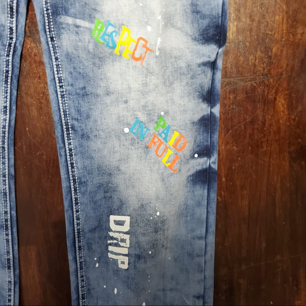 Sz Various denim Graphic jeans