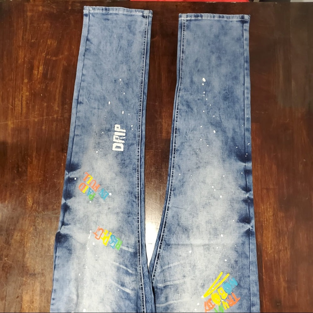 Sz Various denim Graphic jeans