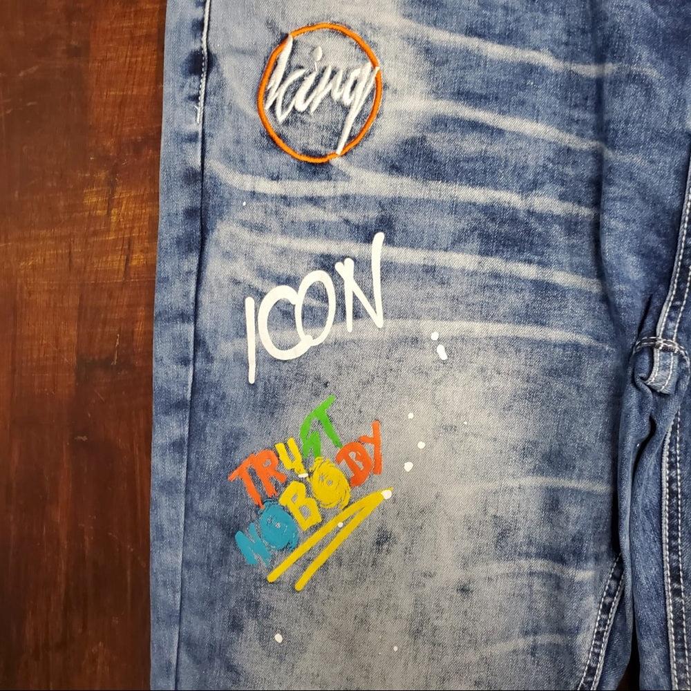Sz Various denim Graphic jeans