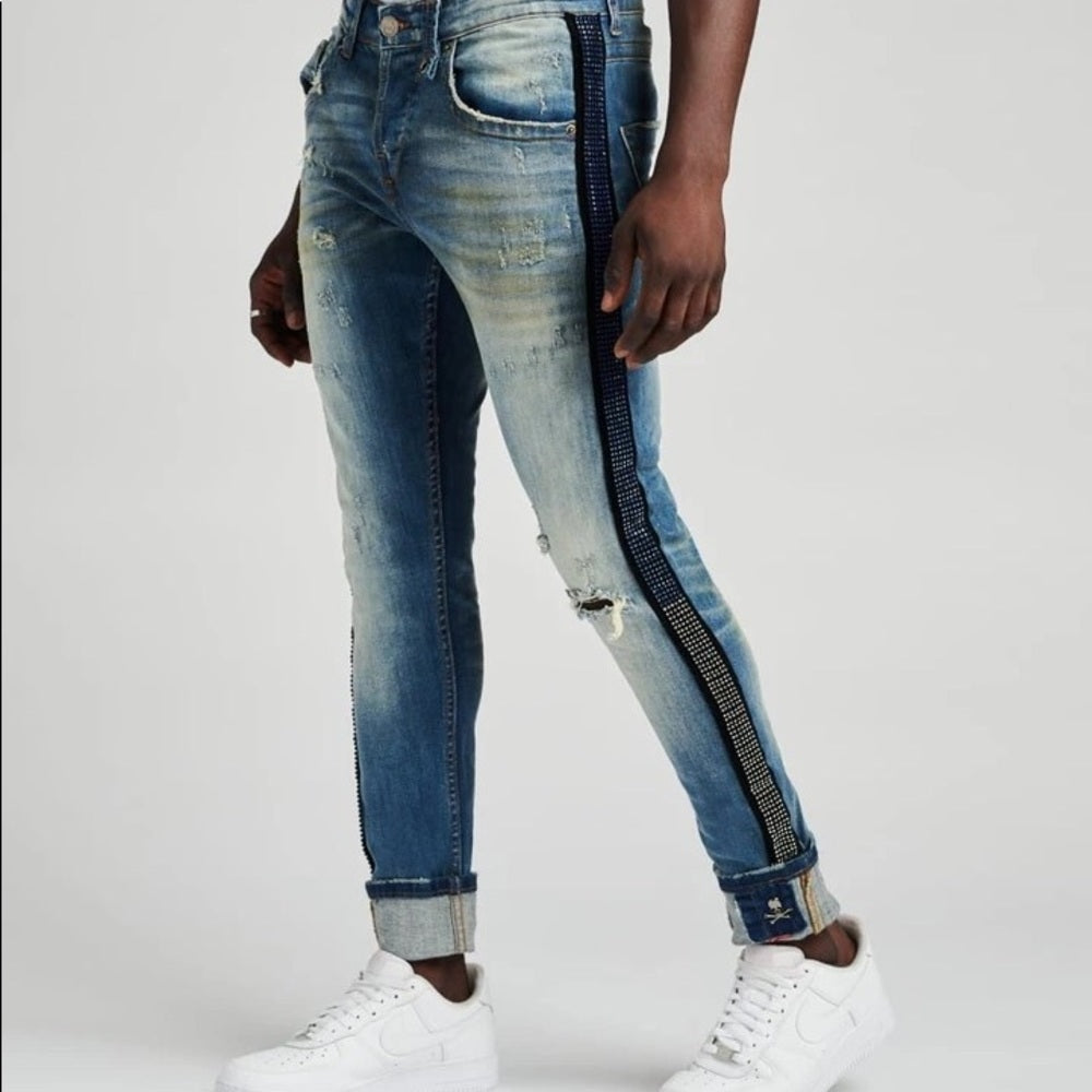 Sz Various rhymestone Jeans decibel
