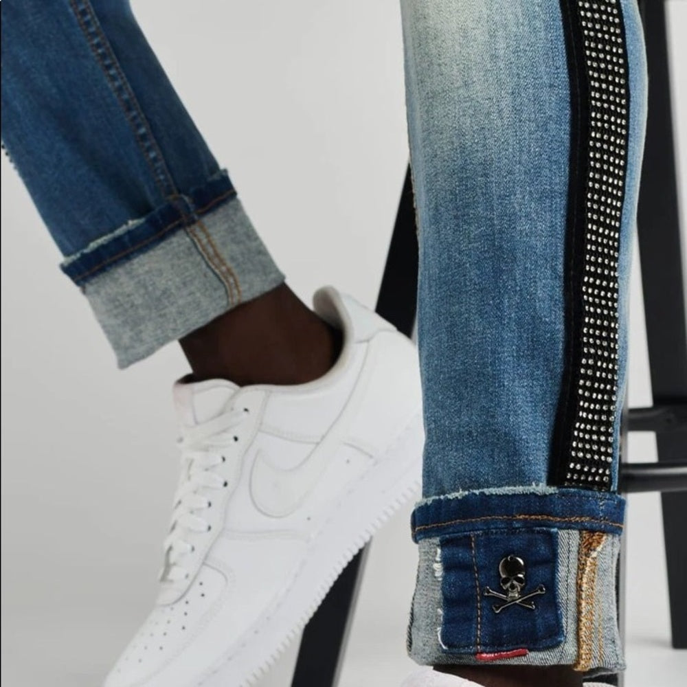 Sz Various rhymestone Jeans decibel