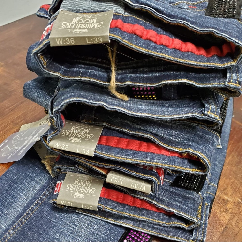 Sz Various rhymestone Jeans decibel