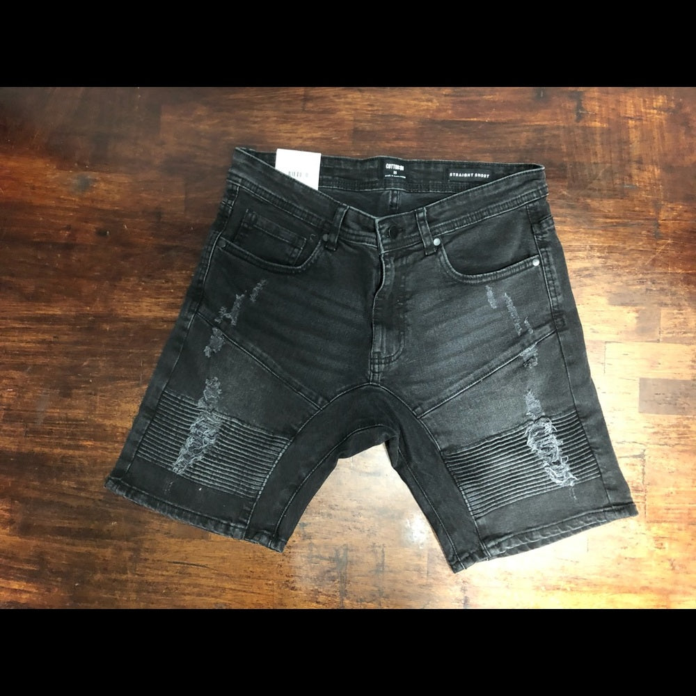 Sz Various Men cotton on  denim jean shorts black