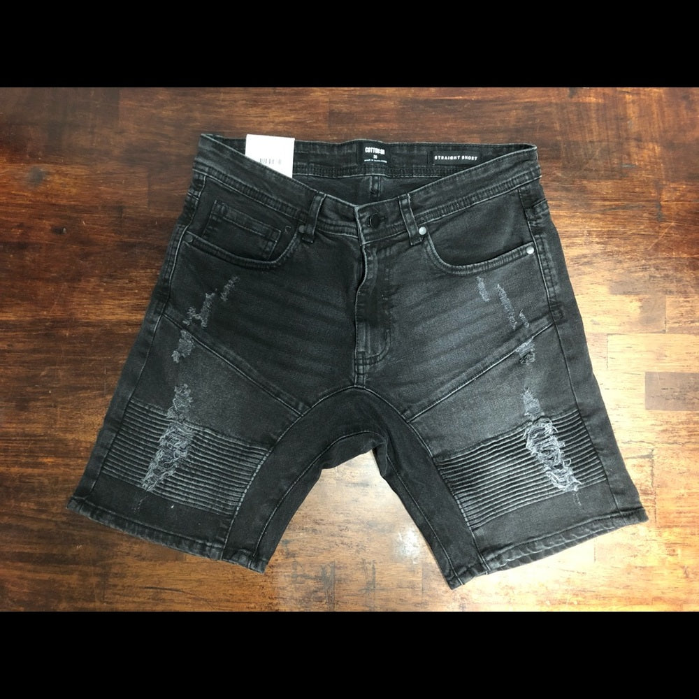 Sz Various Men cotton on  denim jean shorts black