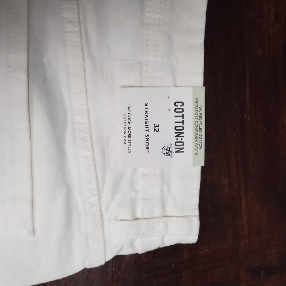 Sz Various cotton on white denim