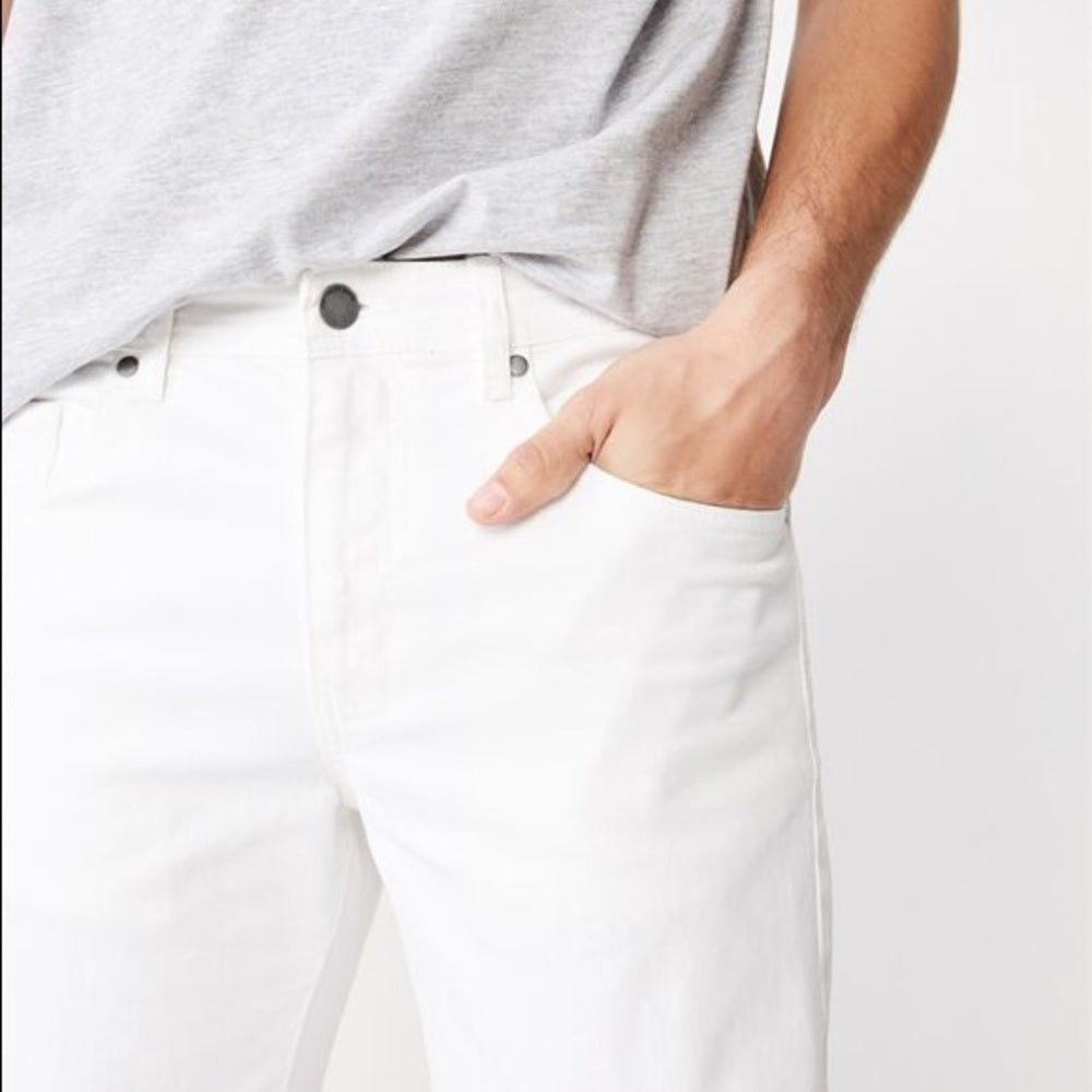 Sz Various cotton on white denim