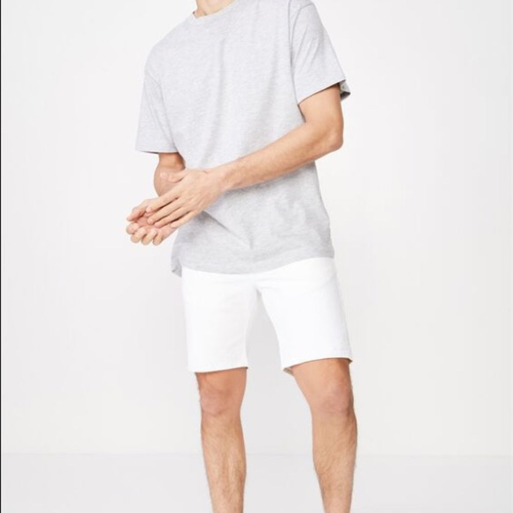 Sz Various cotton on white denim