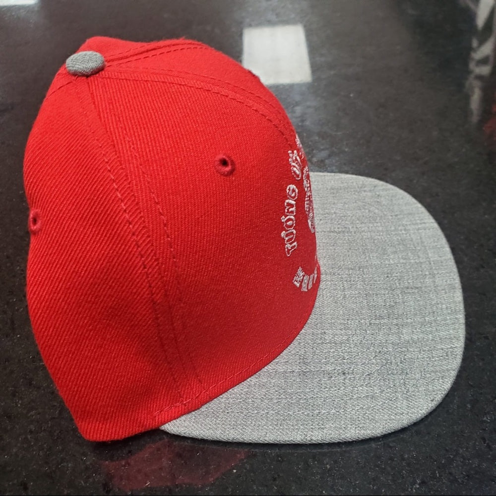 Red gray SnapBack one size fits all