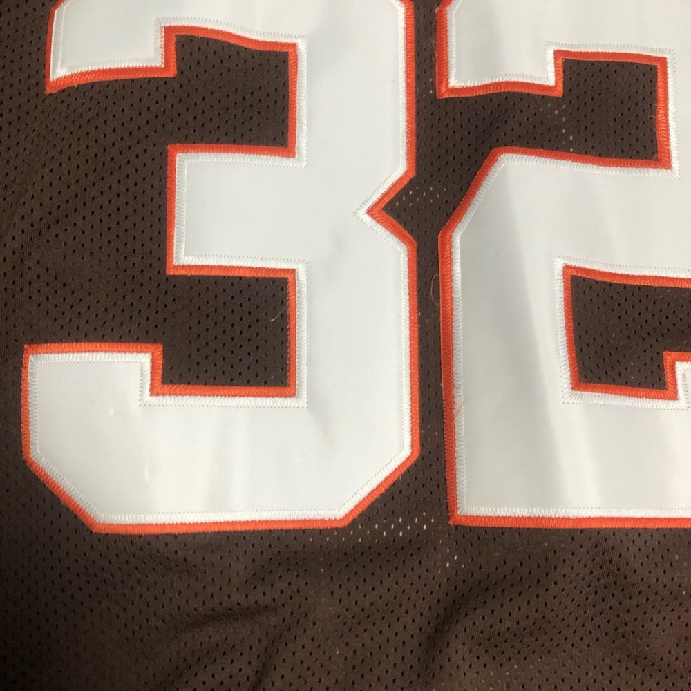 Sz 58 Jim brown throwback authentic jersey