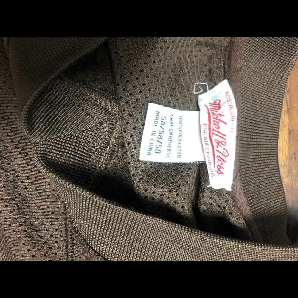 Sz 58 Jim brown throwback authentic jersey