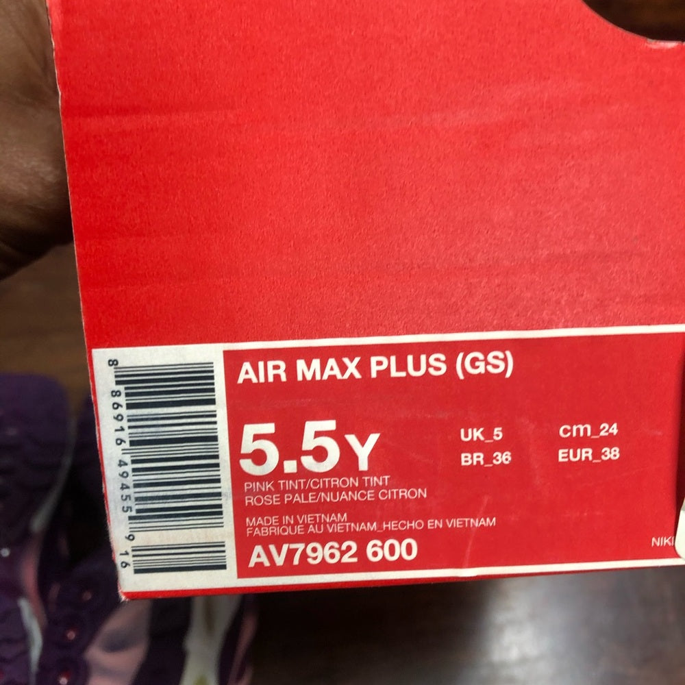 Sz 5.5 y air Max plus muti colors