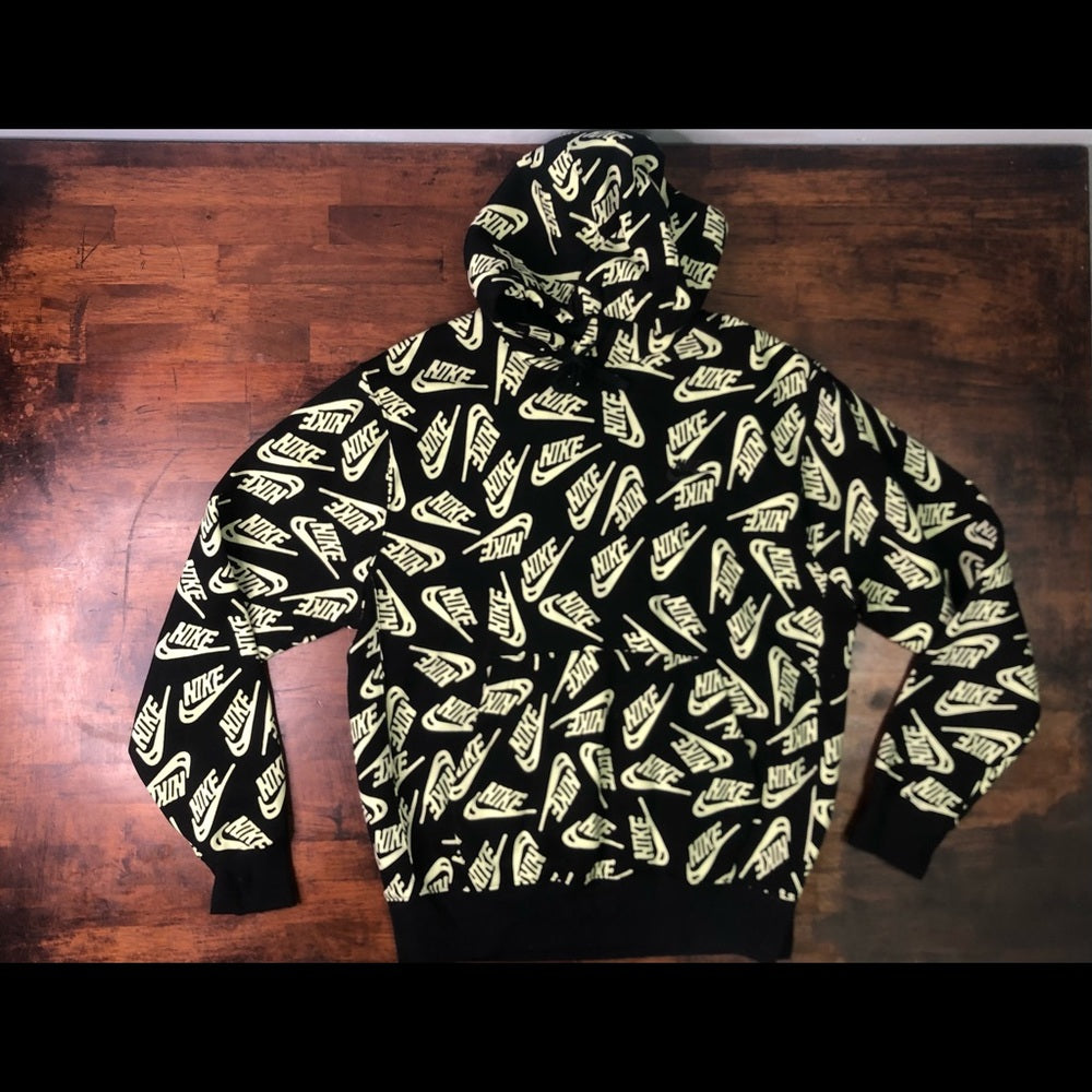 Nike hoodie lime/black sz various