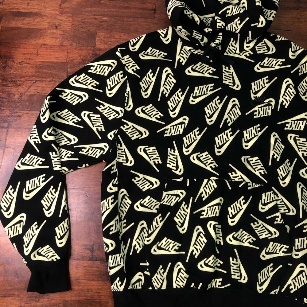 Nike hoodie lime/black sz various