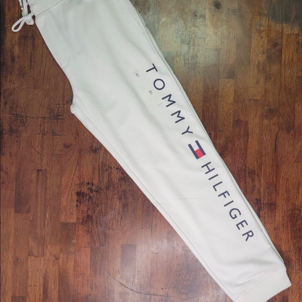 Tommy Hilfiger sweat pants sz various white