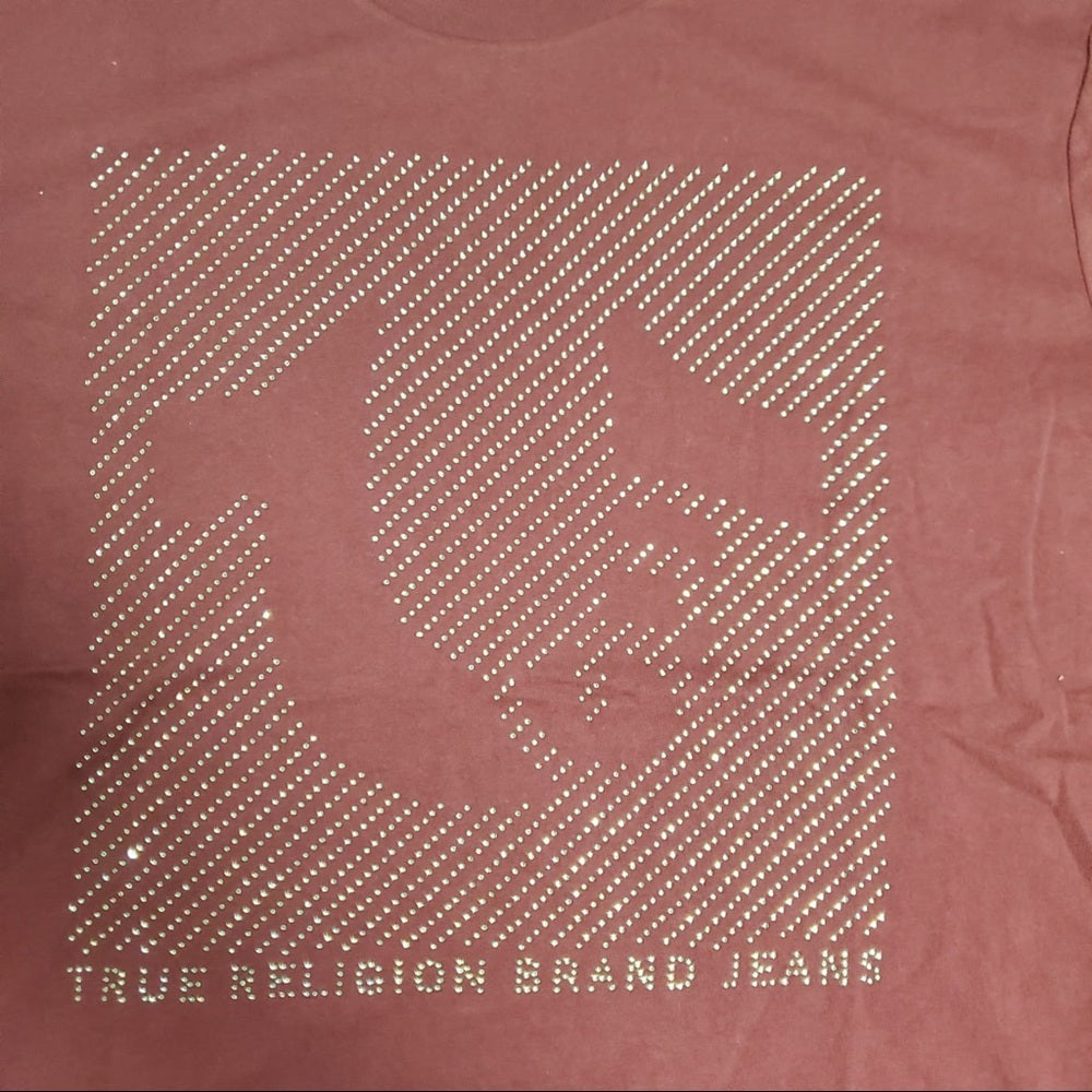 True Religion Rymstone tee sz various burgundy