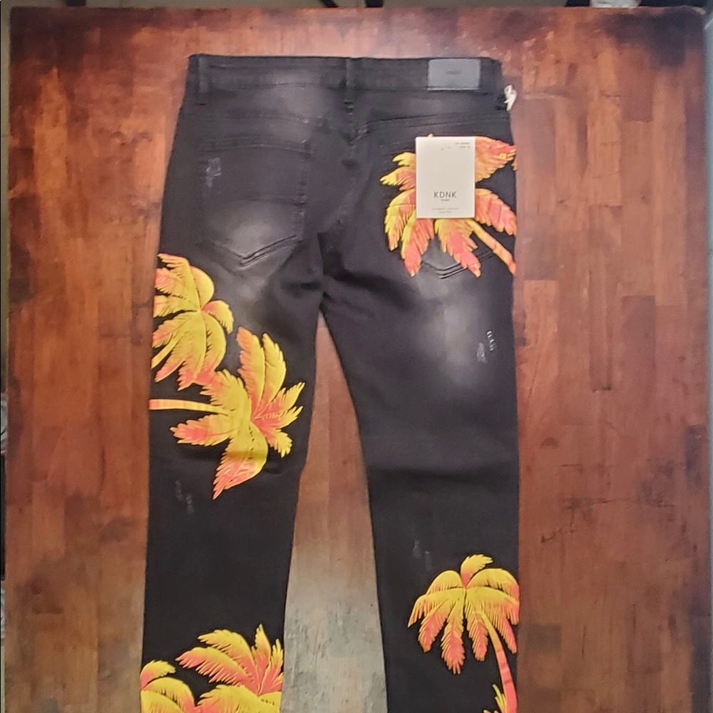 Sz various black tree denim jeans