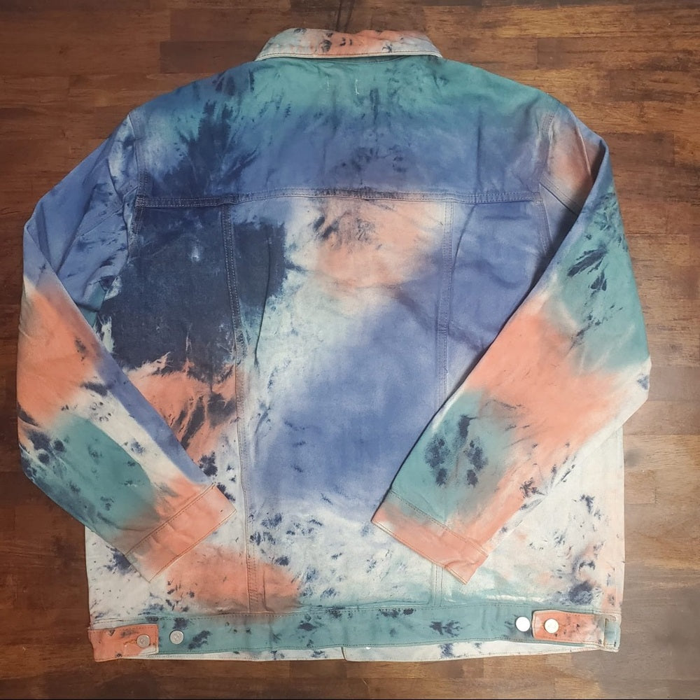 2 piece 2xl dope jacket tye dye