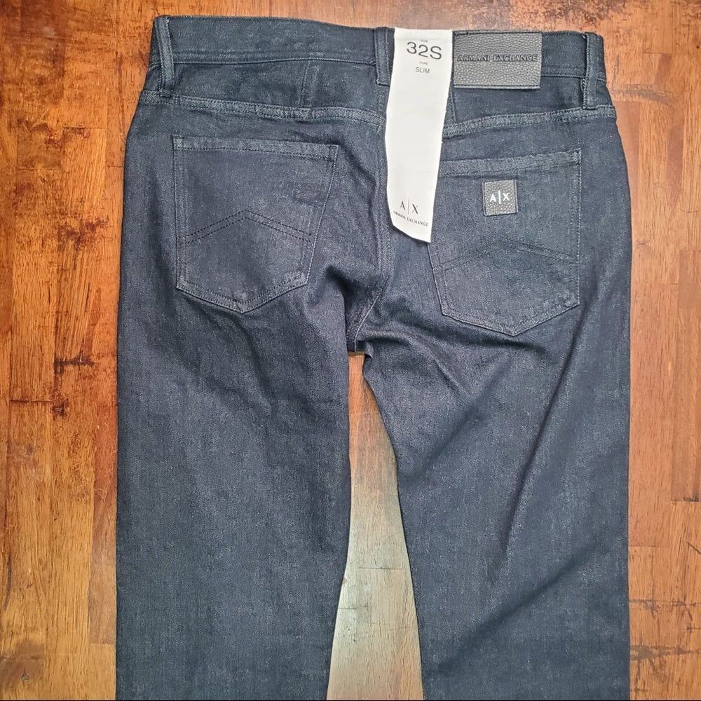 Armani Exchange dark blue denim jeans sz 32