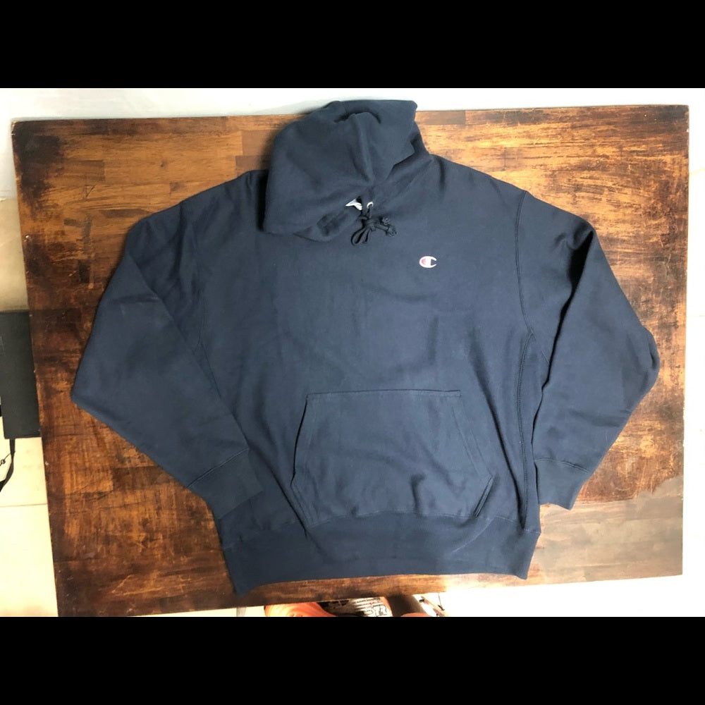 NEW CHAMPION REVERSE blue BOYFRIEND HOODIE HOODED SWEATSHIRT SZ 
 sz 2xl