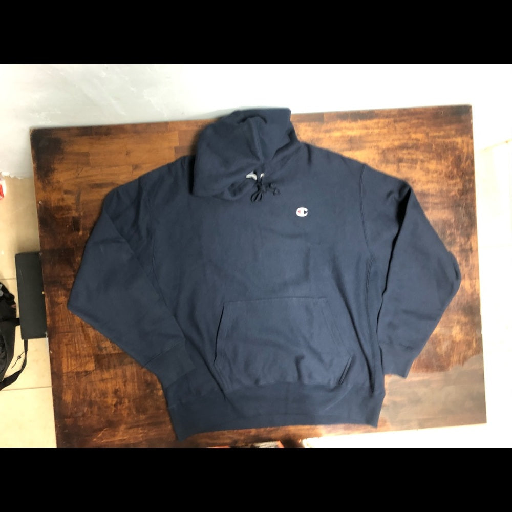 NEW CHAMPION REVERSE blue BOYFRIEND HOODIE HOODED SWEATSHIRT SZ 
 sz 2xl