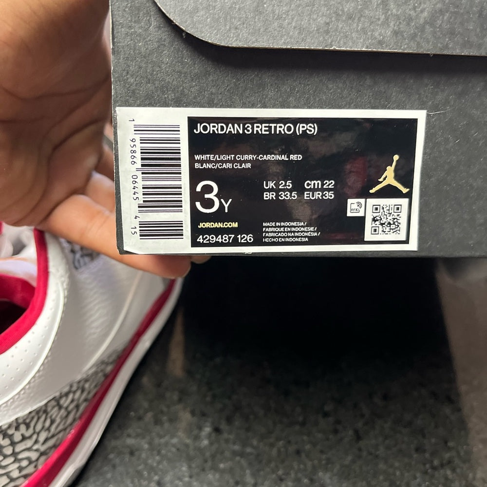 JORDAN RETRO 3 cardinals Sz various NWB