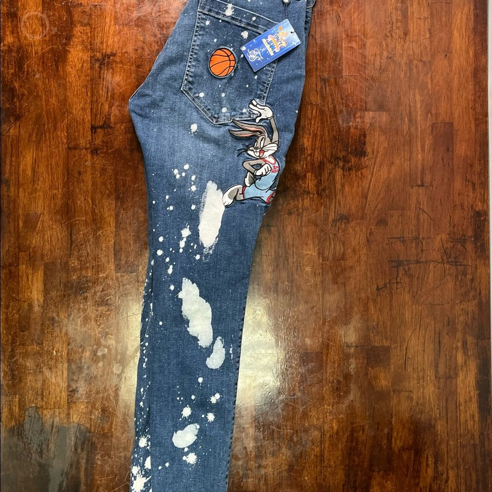Bugs Bunny space jam denim jeans