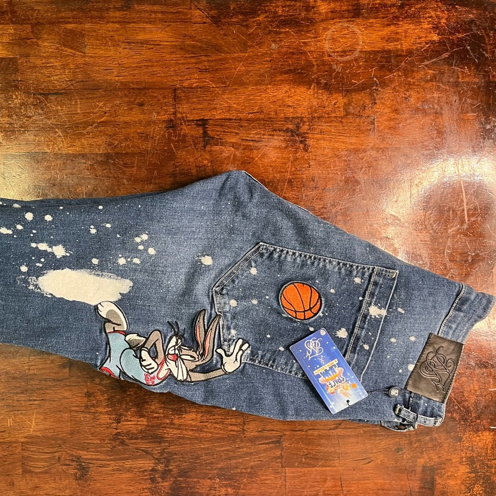 Bugs Bunny space jam denim jeans
