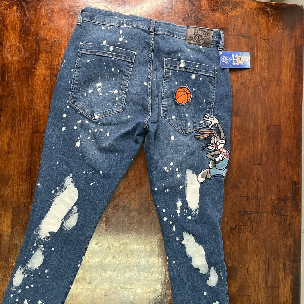 Bugs Bunny space jam denim jeans