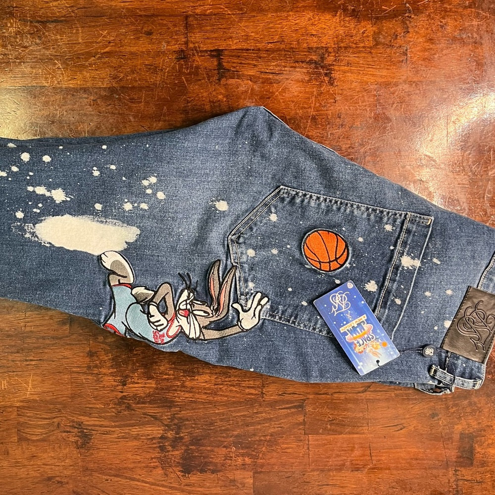 Bugs Bunny space jam denim jeans