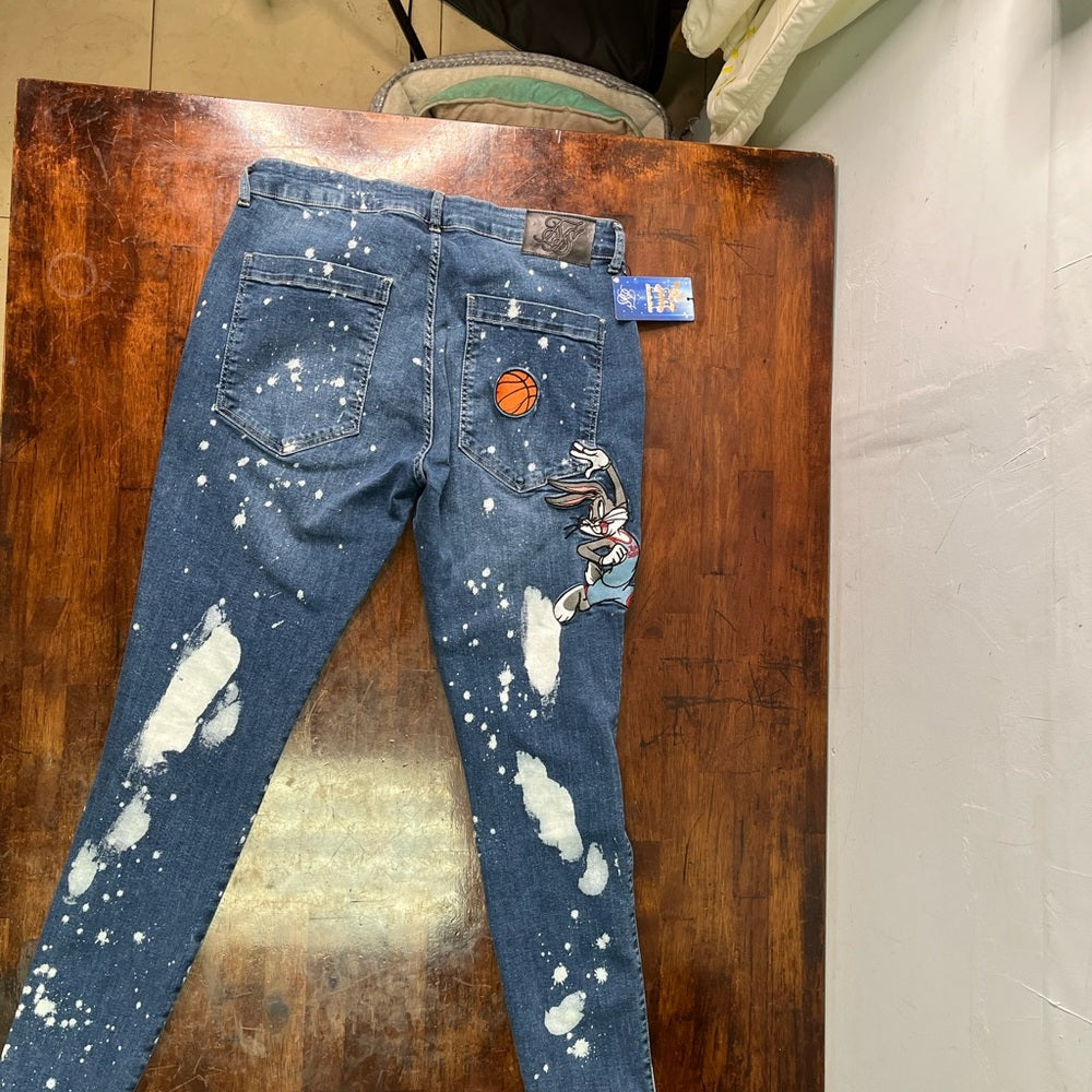 Bugs Bunny space jam denim jeans