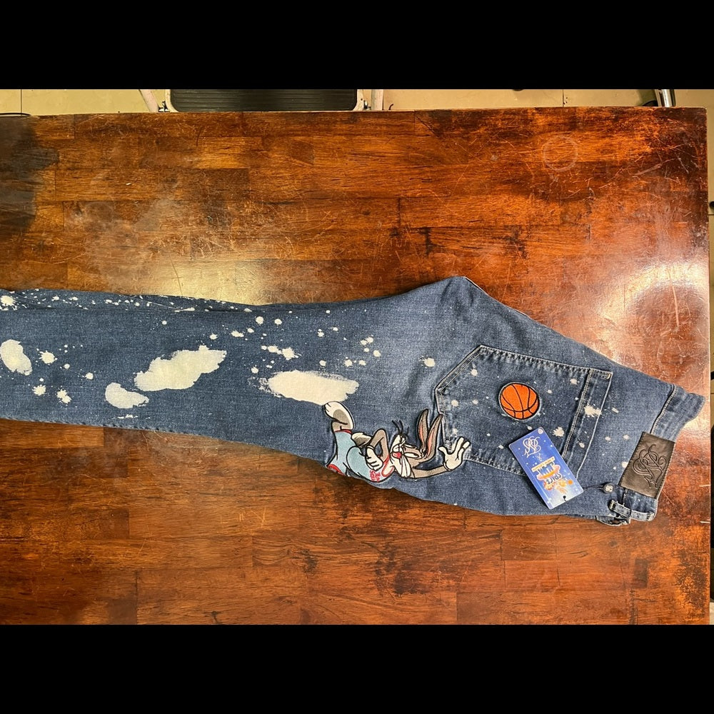 Bugs Bunny space jam denim jeans