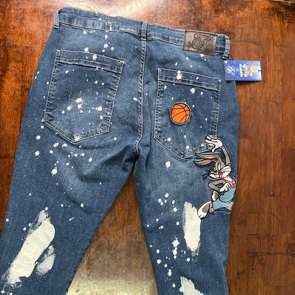 Bugs Bunny space jam denim jeans