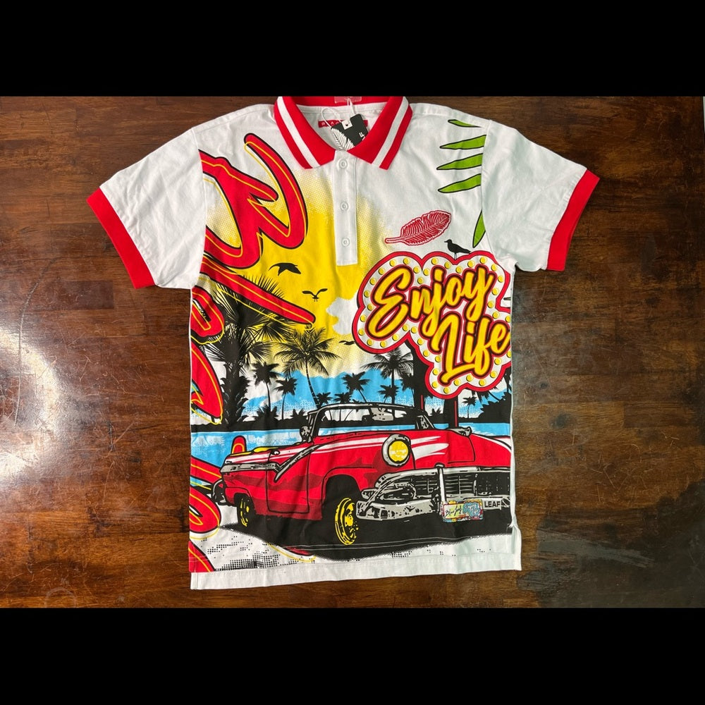 Sz Various blac leaf polo muti colors