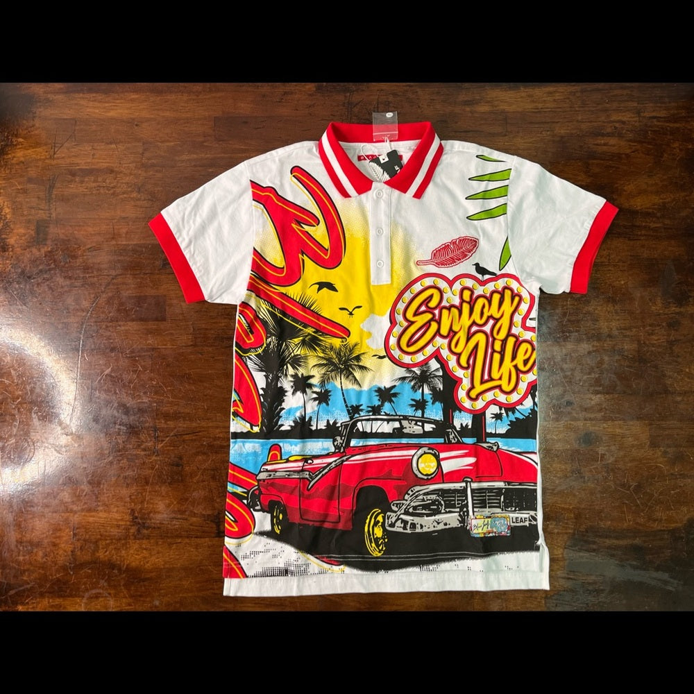 Sz Various blac leaf polo muti colors