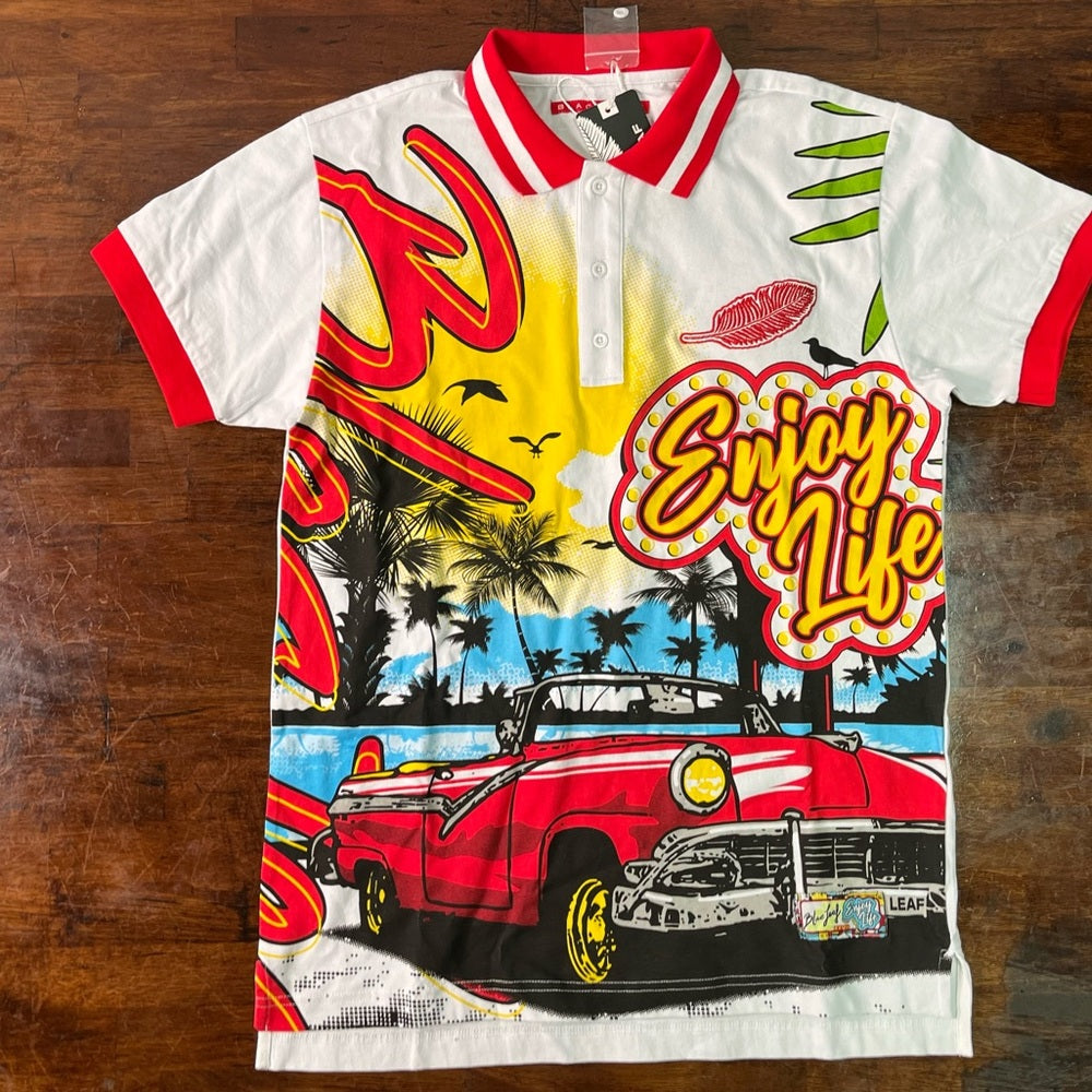 Sz Various blac leaf polo muti colors