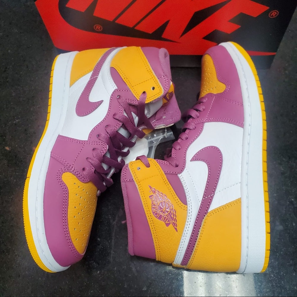 Sz 9.5 HIGH OG PURPLE & CHEESE YELLOW