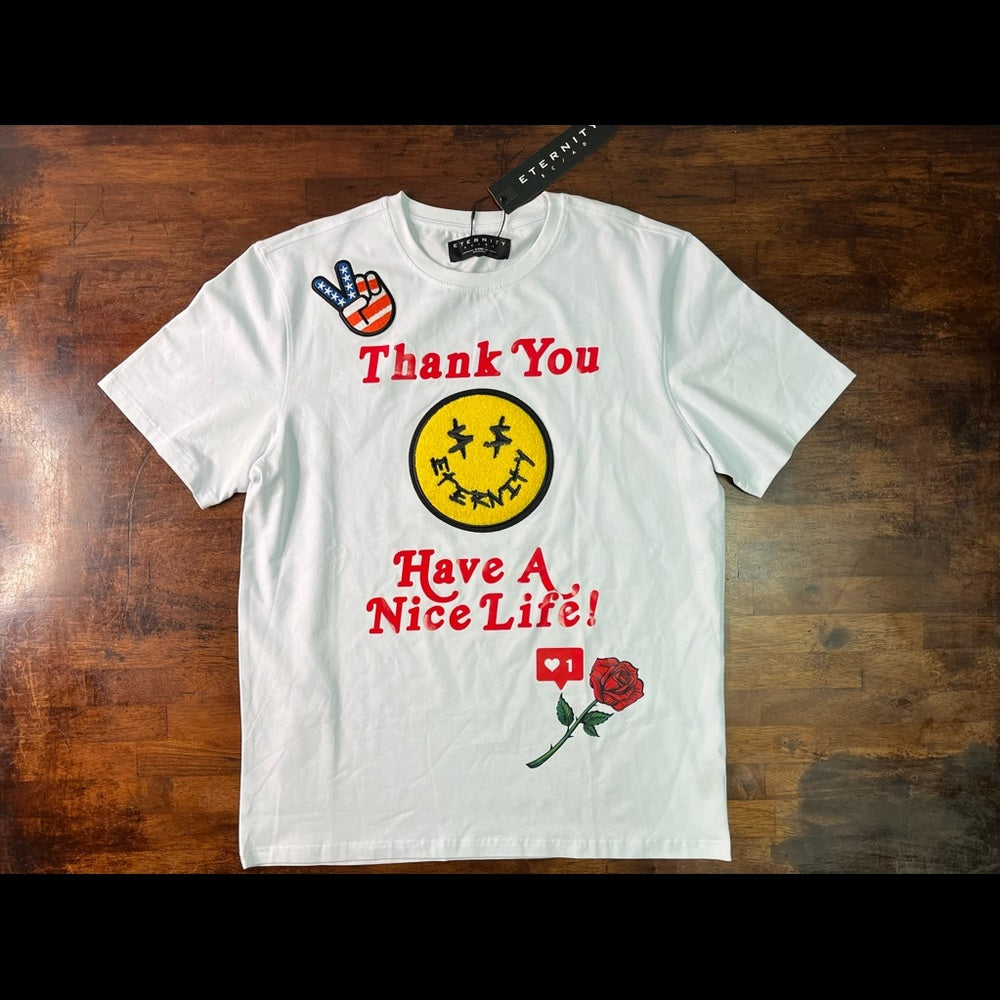 Have a nice day emoji tee Sz Various
