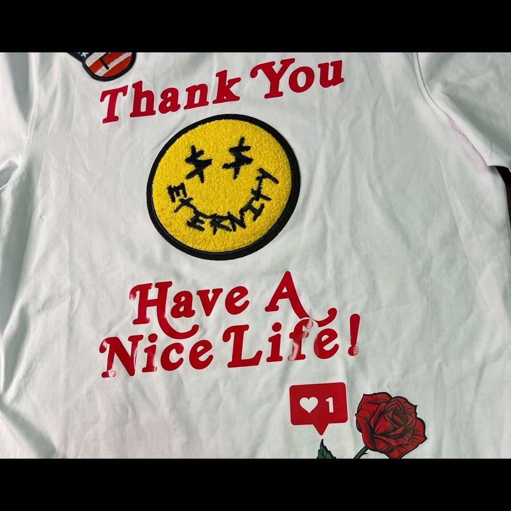 Have a nice day emoji tee Sz Various