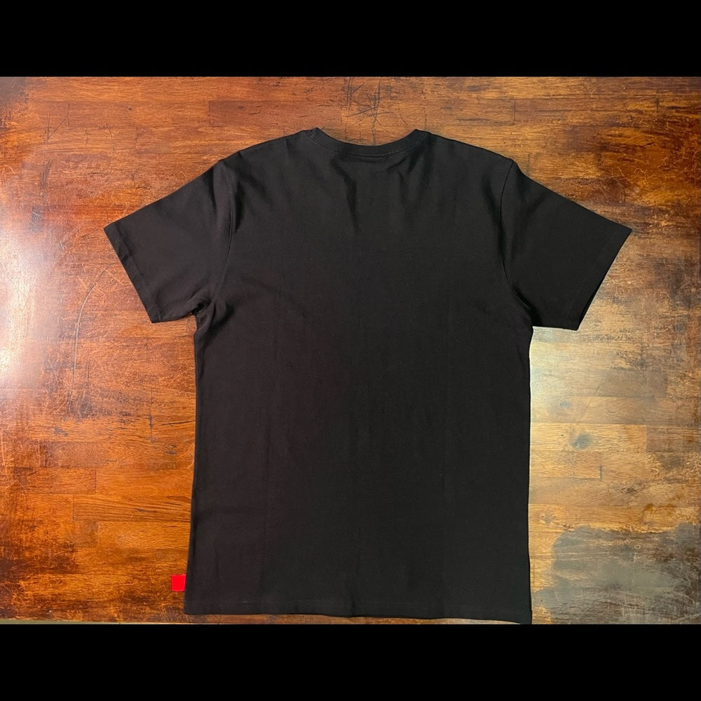 Chicago Bulls Mitchell & Ness Black Flames T-Shirt