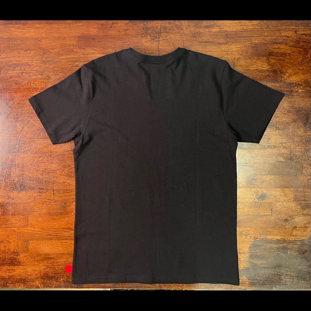 Chicago Bulls Mitchell & Ness Black Flames T-Shirt