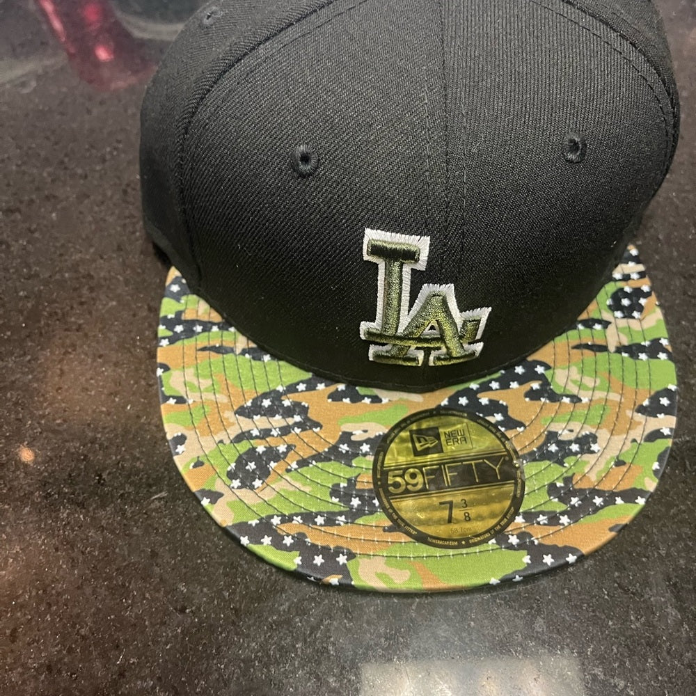 Sz 7 3/8 La Dodgers fitted cap